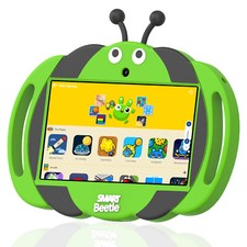 New 7-inch with Protective Silicone Cover, Cute Shape Puzzle Children's Tablet