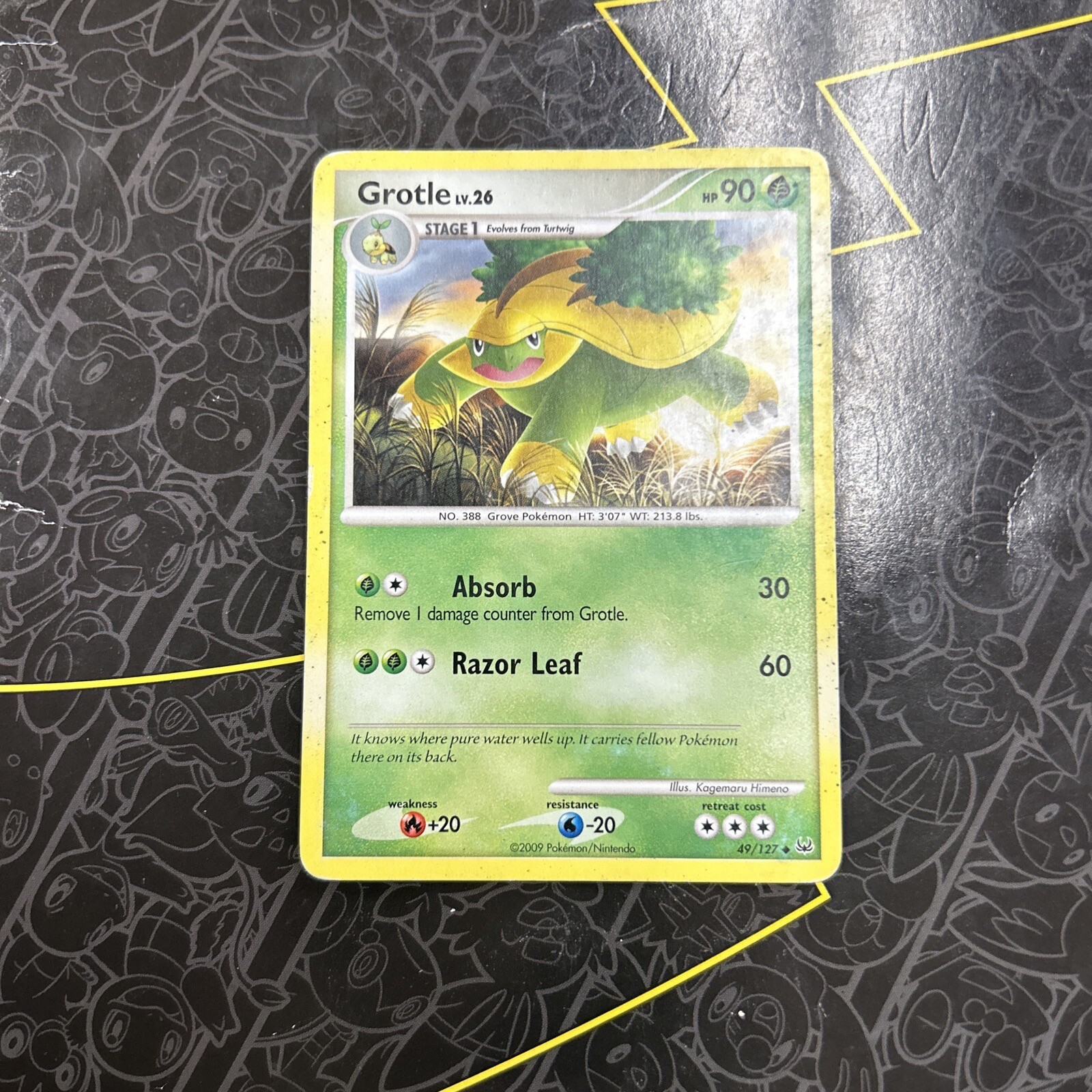 Grotle Lv. 26 49/127 Platinum Base Uncommon Pokemon Card