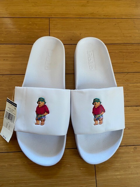 サンダル Polo Ralph Lauren Men's Polo Bear Slide Sandals Amazon.com | POLO RALPH LAUREN, Men's, Polo Bear Slide