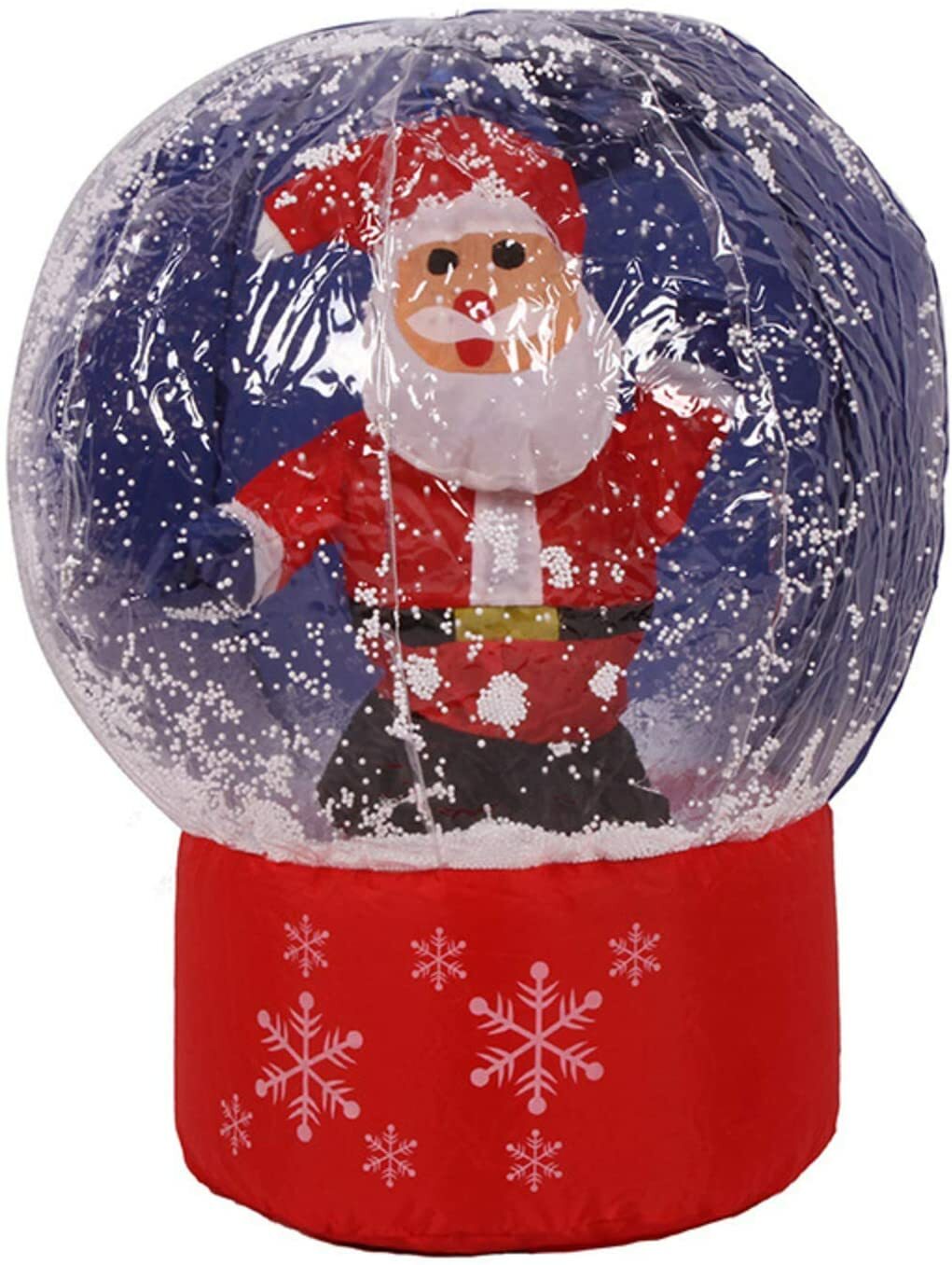Hinchable Esfera Papá Noel Con Nieve 60cm Decoración Navidad Exterior Interno