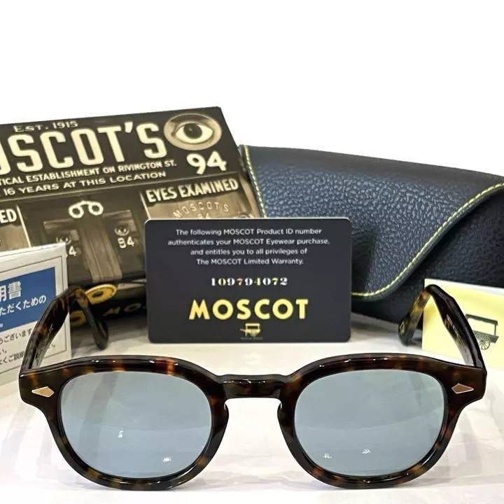 Japan limited Moscot Remtosh 46 TORG JPNLTD Ⅱ good condition blue glass lens