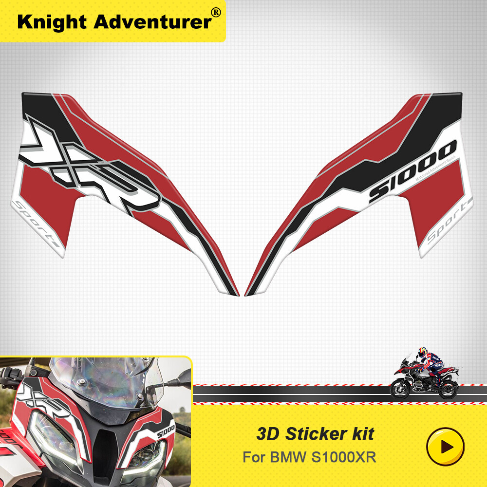 For 2020-2023 BMW S1000XR Accessories Front Headlight Fairing Decal Sticker  Pad`