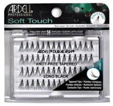 Ardell Soft Touch Knot-Free Eyelash, Long Black - 12Pack