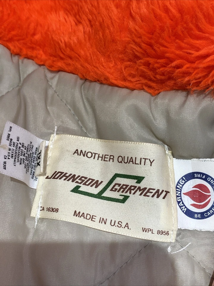 Chaqueta de Caza DE Colección johnson garment Para Hombres XXL Cremallera Bolsa de Juego Años 70 80 Abrigo de Campo Foto 4 de 4