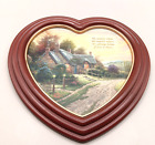 New ListingThomas Kinkade Bradford Exchange A Home of Love Canvas Wood Plaque 2011