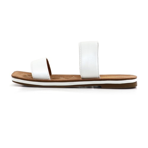 Sandalias planas informales de verano esmaltadas con doble correa para mujer - Imagen 38 de 41
