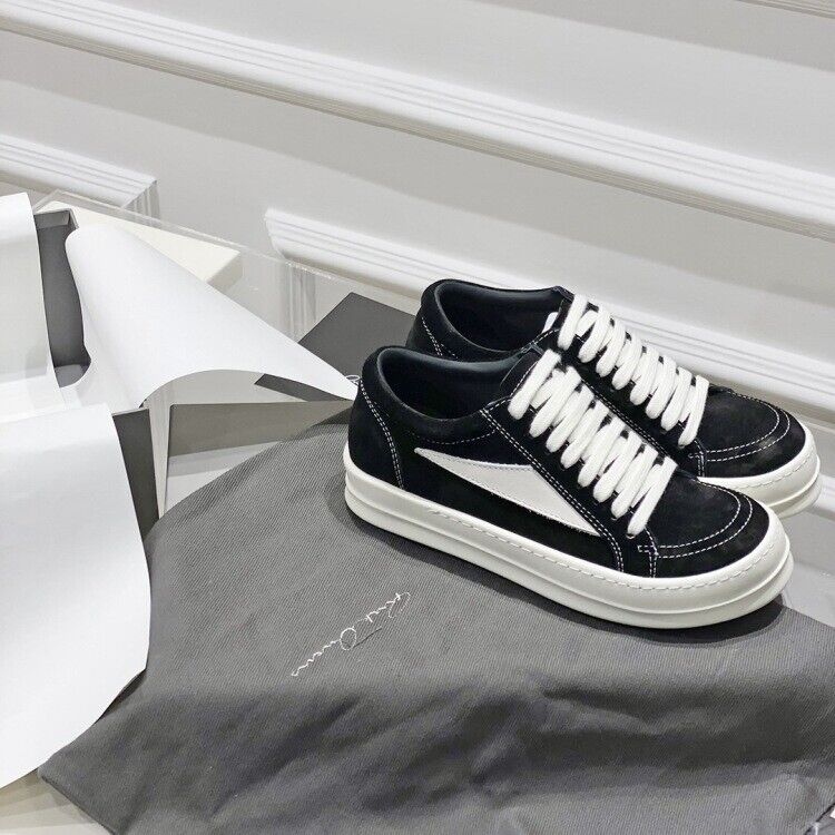 Rick Owens Black and white high street low top sneakers | eBay Rick Owens Black and white high street low top sneakers | eBay