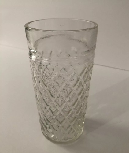 Anchor Hocking gesteppt Diamant klar Trinkglas 6 Zoll Becher halten 16 Unzen - Bild 8 von 8