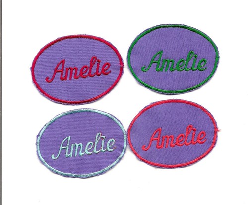 2 x Aufnäher 4 x 6 cm individuell bestickt zum aufbügeln - Bild 6 von 6