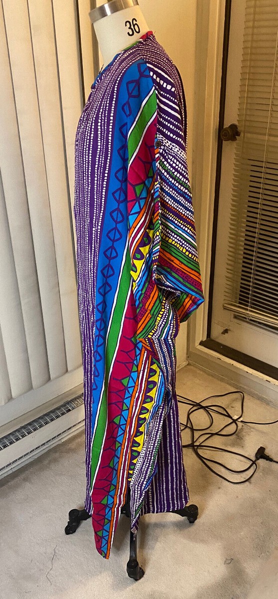 Kaftan Purple Mumu Caftan Cotton African Women Men Unisex