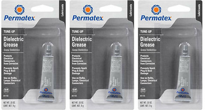 3 pack Permatex 81150 Dielectric Tune-Up Grease 0.33oz tubes each