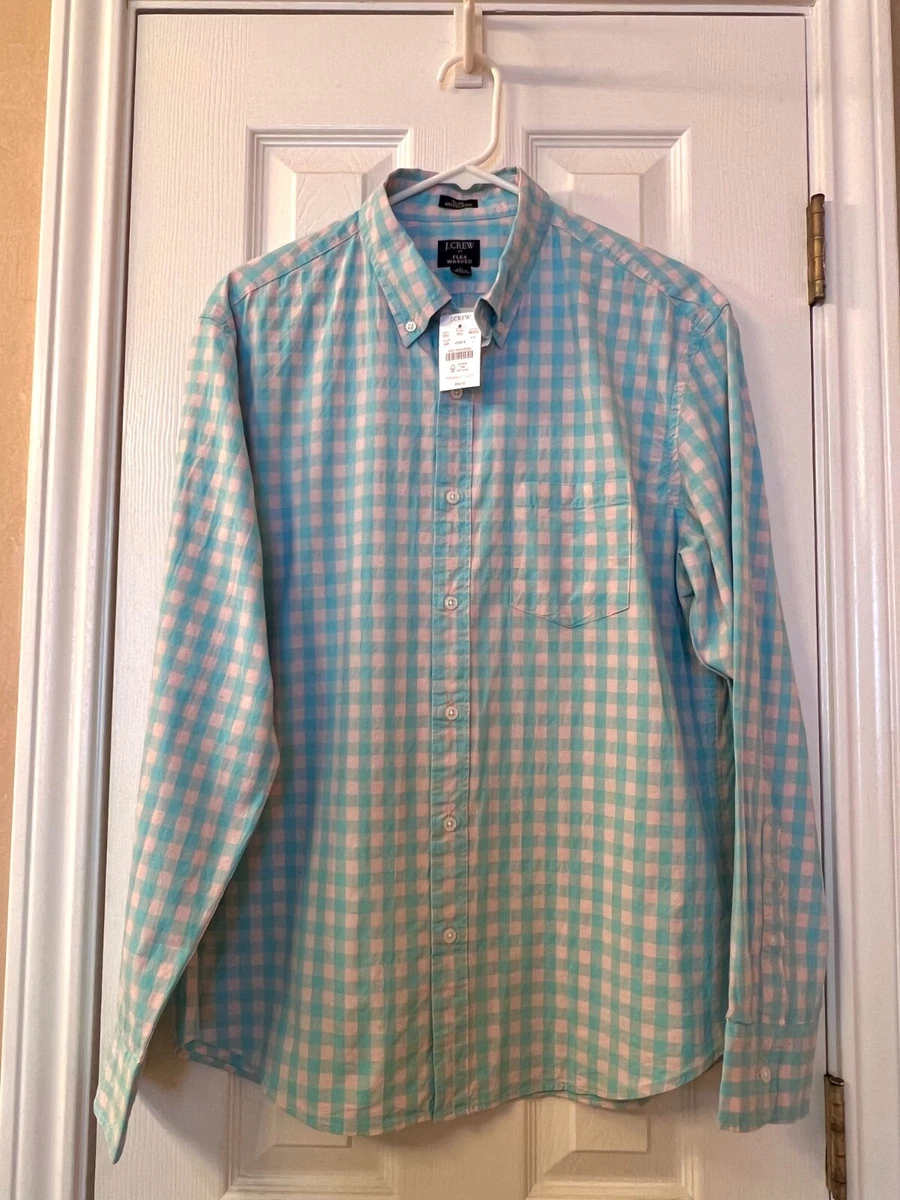 J crew blue gingham cheap shirt