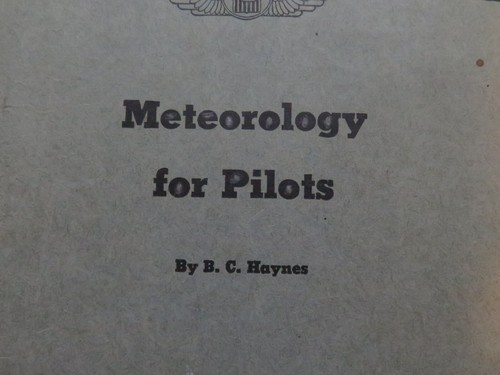 VINTAGE AVIATION WWII 1943 US DEPT OF COMMERCE METEOROLOGY FOR PILOTS BOOK War - Picture 5 of 24