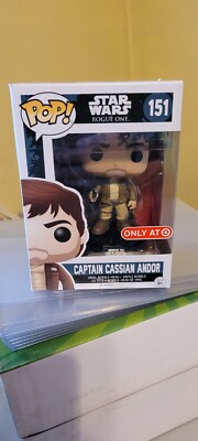 STAR WARS FUNKO POP #151 CAPTAIN CASSIAN ANDOR ''ROUGE ONE'' TARGET EXCLUSIVE