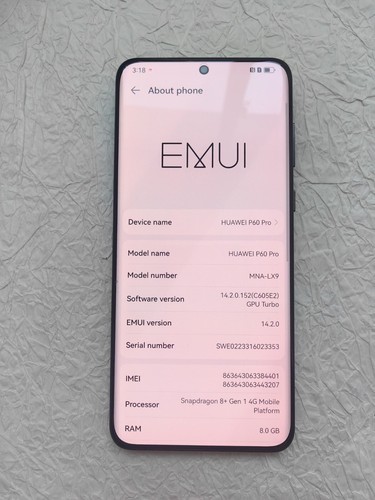 Huawei P60 Pro - 256 /512 GB - Black (Unlocked) Sealed - 第 4/13 張圖片