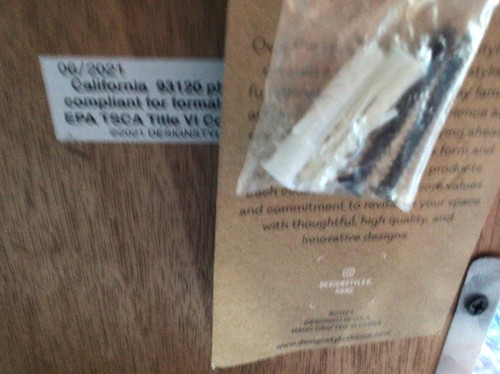 NWT Farmhouse Style Metal and Wood Catch- All / Caddy - Picture 5 of 6