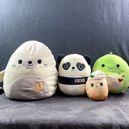 Squishmallows Confezione 4 Pezzi Mistero Raro Peluche Peluche Ritirato S M L