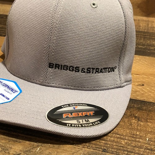 Briggs & Stratton Hat Cap Fitted Mens Small Medium Gray Black Engines NWT - Picture 2 of 10
