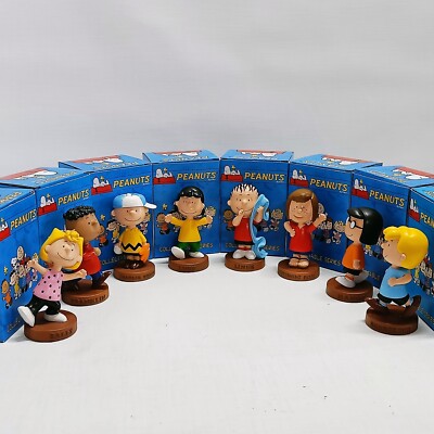 Set of 8 Peanuts Collectable Series - Resin Figures - Big Boy Toys - Mint in Box