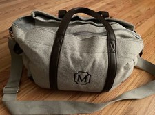 Pottery Barn Kids Diaper Bag - Grey Herringbone - Personalized  M  