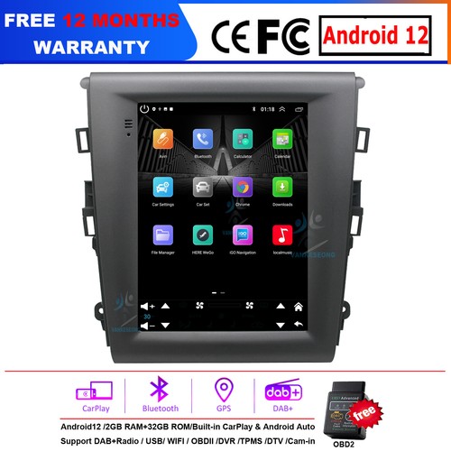 9.7" für Ford Mondeo V 2013-2018 CarPlay Android Autoradio GPS Navi BT DAB+ Wifi - 第 1/22 張圖片