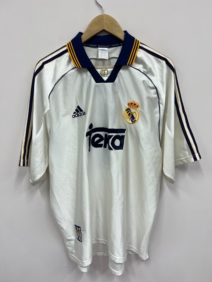 Real Madrid 1998 Home Football Shirt Soccer Jersey Michael #1 Size