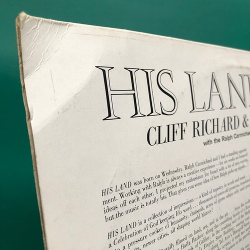 Cliff Richard HIS LAND Gospel Film Soundtrack LP Ralph Carmichael Barrows Israel - Picture 11 of 24