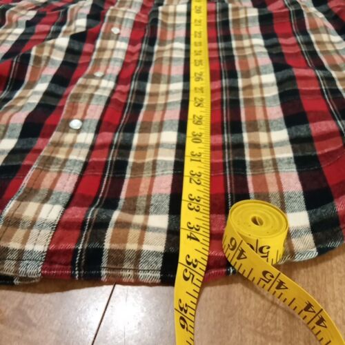 Five Brothers Vintage Heavyweight Flannel Red Plaid Size 2XL-T - Picture 6 of 10