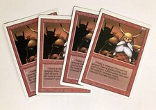 Dwarven Warriors (4) Revised Edition NM Magic the Gathering MTG