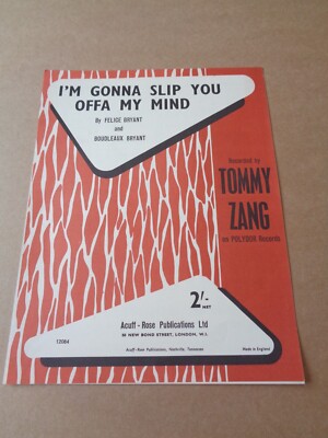 Tommy Zang - I'm Gonna Slip You Offa My Mind Noten