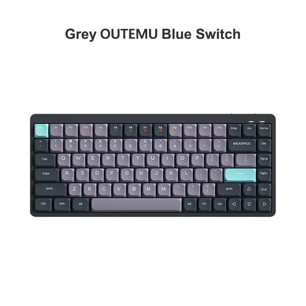 iBlancod 84-Key Mechanical Keyboard with 2.4G BT5.0 Type-C Wireless Connectivity N6H8