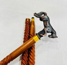 Horse Wood Carved Walking Stick Handle Wooden Walking Cane for Men and Women 36  
