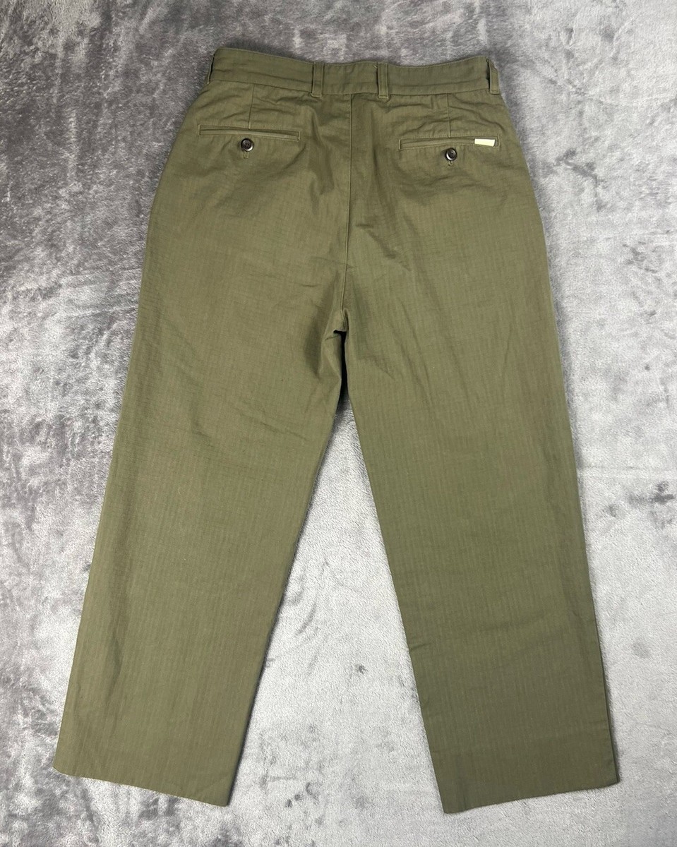 Aime Leon Dore Pants Women's XS Green Pleated Trousers Military