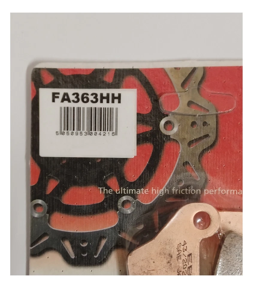 Pastillas de freno de disco traseras sinterizadas EBC (1 juego) para BMW R1150RT (2000 a 2006) Foto 3 de 4