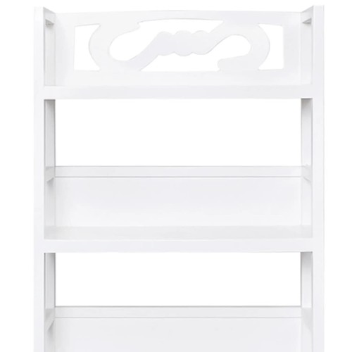 vidaXL Bathroom Cabinet Albuquerque Wood White 46x24x117.5 cm - Picture 5 of 9
