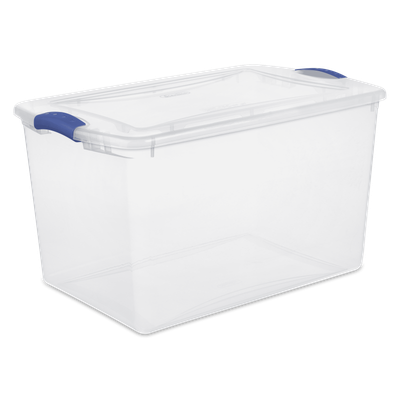 66 Qt Sterilite Colored Storage Bins 66 Qt Large Clear Plastic