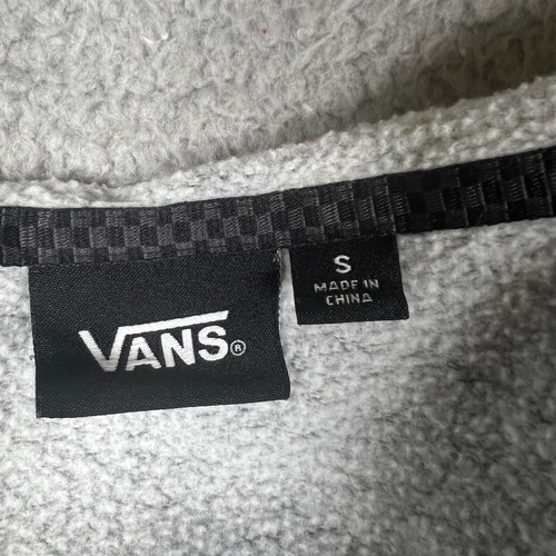 Vans Off The Wall Unisex Kids Gray Long Sleeve Full Zip Hoodie Size S - Picture 6 of 6