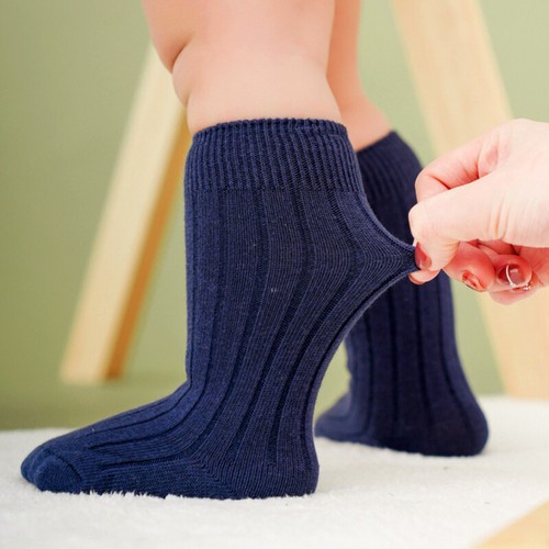 1Pair Baby Boys & Girls Knee High Long Socks Ribbed Socks Accessories 0-3Years - Picture 12 of 39