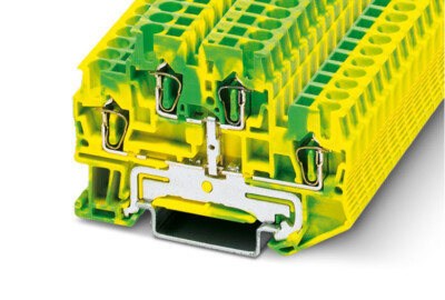 1pcs PHOENIX CONTACT , STTB 2,5-PE - Protective conductor terminal block 3036026
