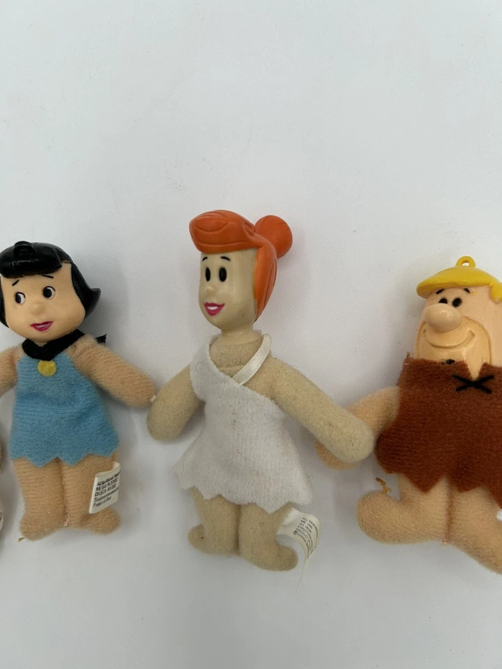 Denny's Mini Plush The Flintstones Ornaments 1989: Fred, Wilma, Barney & Betty Foto 4 de 4