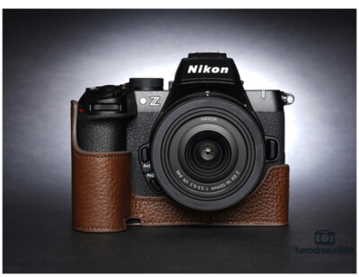 Half Case Handmade for Nikon Z50II Camera Genuine Leather Retro