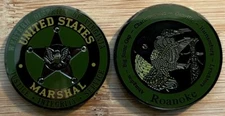 US Marshals Service - WDofVA "Roanoke" TacticalBLK version 1.75in challenge coin