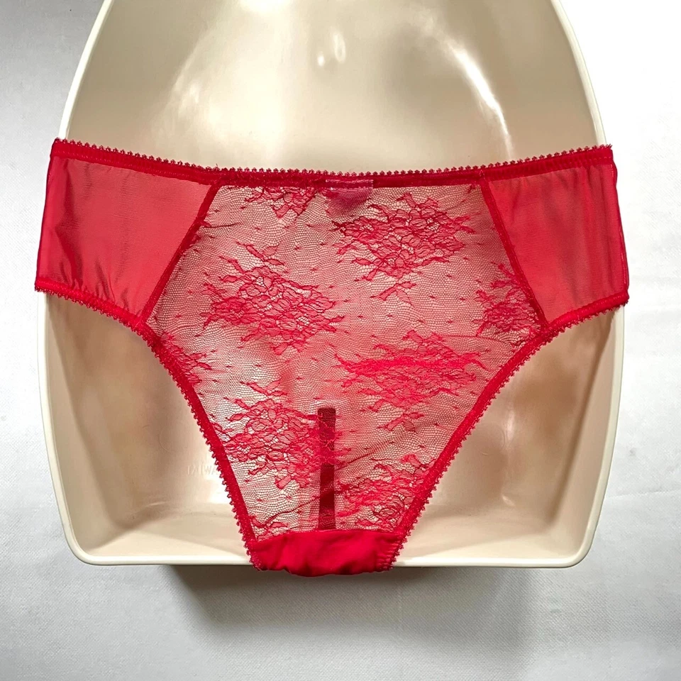 Nuevo con etiquetas Bikini Jezabel L/XL Red Malla Encaje Foto 2 de 4