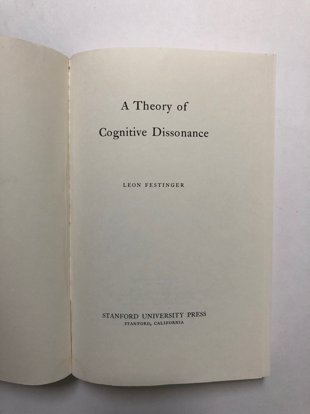 Psicología Social L Festinger Festinger Leon Teoria Della