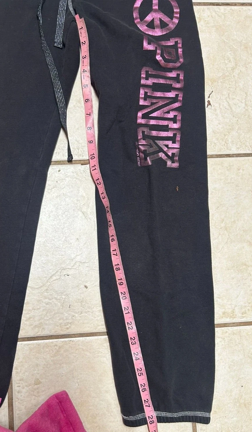victoria-secret-vs y2k peace sign drawstring 2008 pants
