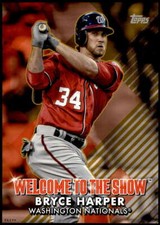 Bryce Harper 2022 Topps 5x7 Welcome to the Show Gold #WTTS-48 6/10 Nationals
