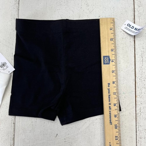 Old Navy Black & White 2 Pack Jersey Biker Shorts Girls Size X-Small (5) NEW - Picture 6 of 7