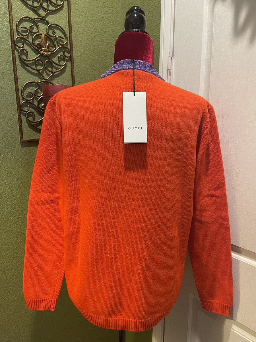 100% Authentic GUCCI Mystic Cat Wool Knit Sweater $1980 Size: L | eBay