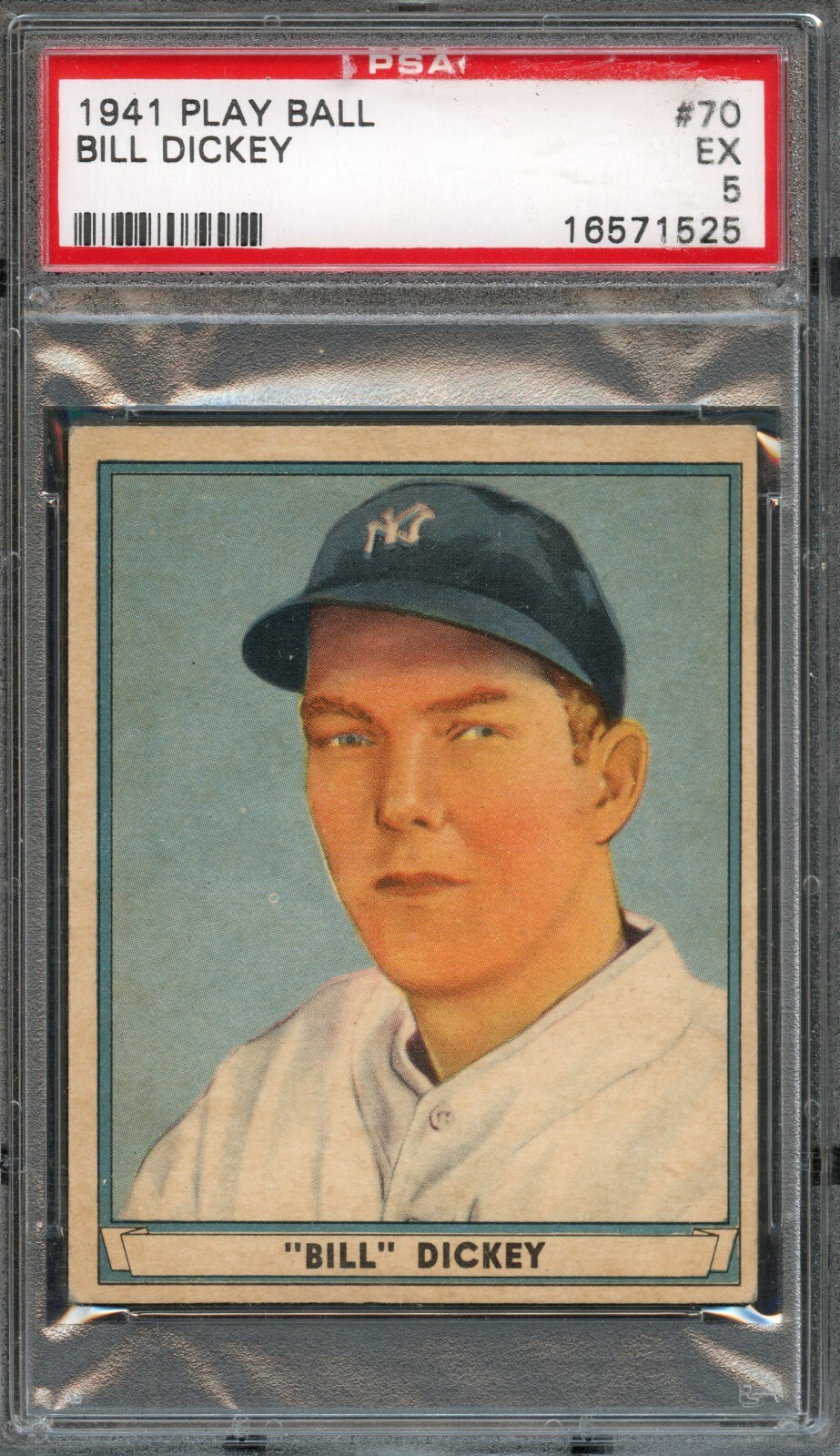BB - 1941- Play Ball - #70 - Bill Dickey - PSA 5 - EX