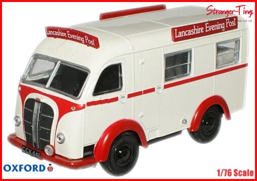 VANS Oxford Diecast Austin K8 Threeway Van Lancashire Ev OXF 76AK001